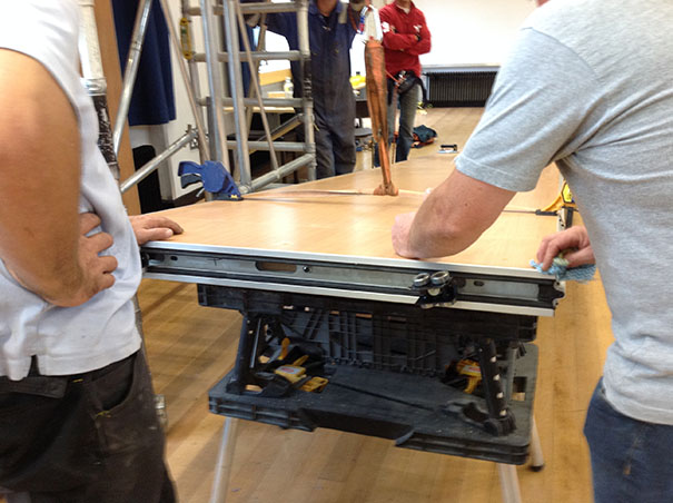 movable wall repair